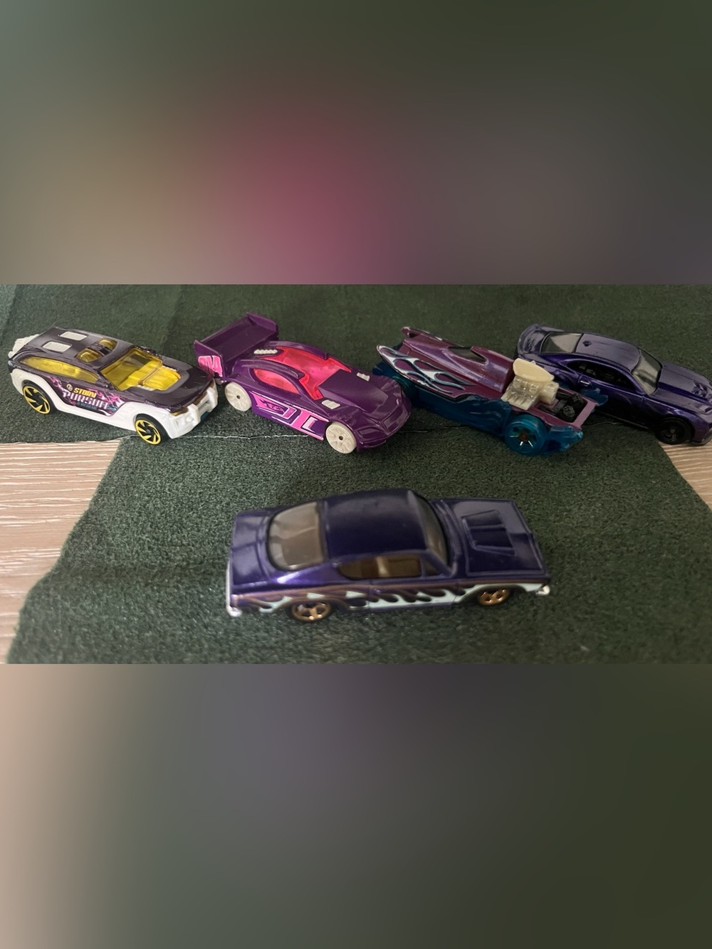 Hot Wheels (may include non Hot Wheels too)- Assorted Purple Vehicles